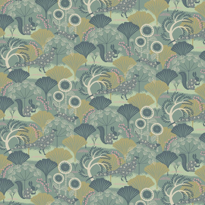 Mardgomma Wallpaper - Green - Boråstapeter - 1469 - Premier Wallcovering