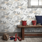 Mardgomma Wallpaper - White - Boråstapeter - 1471 - Premier Wallcovering