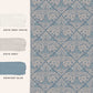 Margam Wallpaper - Newport Blue - Laura Ashley - 118489 - Premier Wallcovering