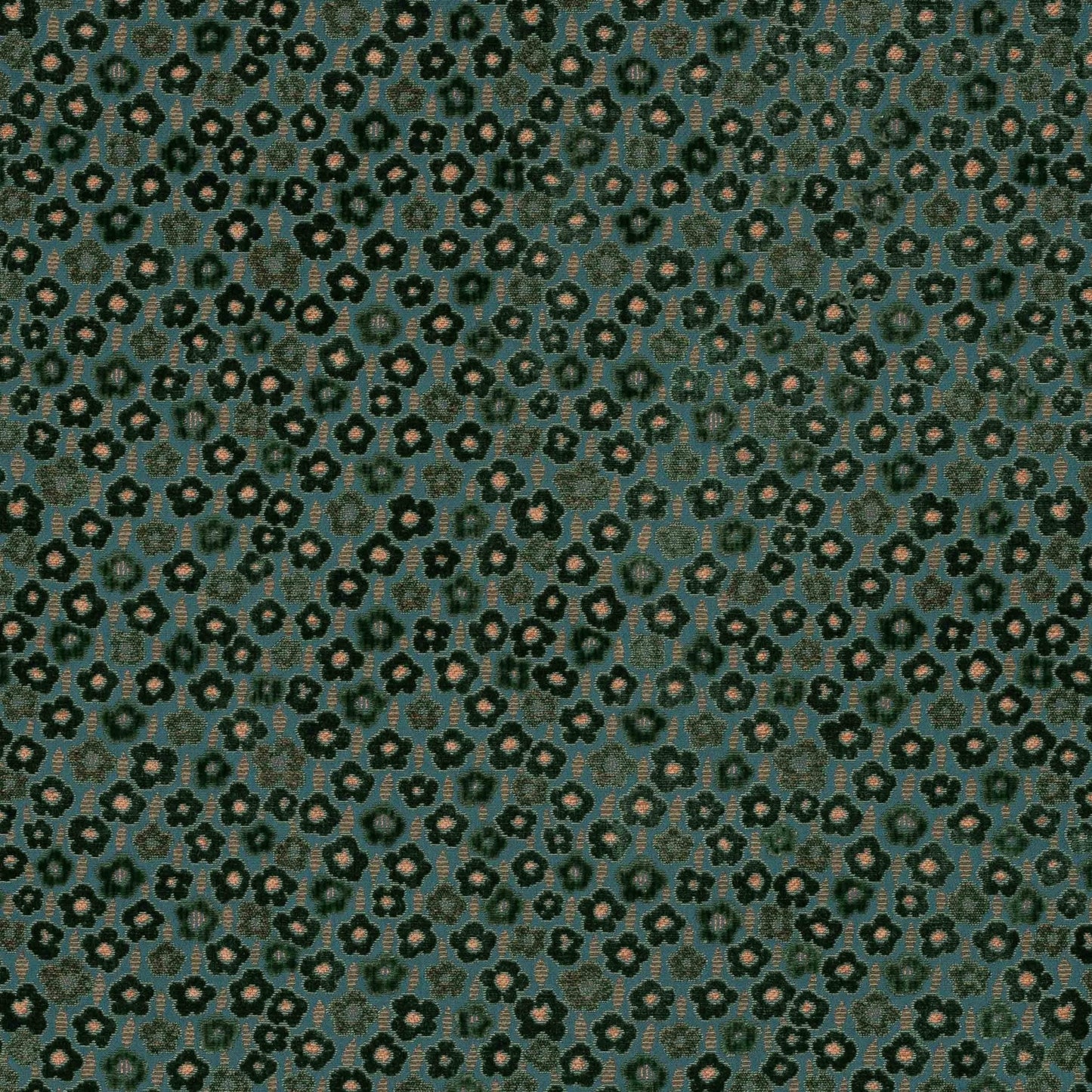 Marguerite Fabric - Paon - Manuel Canovas - M4174-04 - Premier Wallcovering