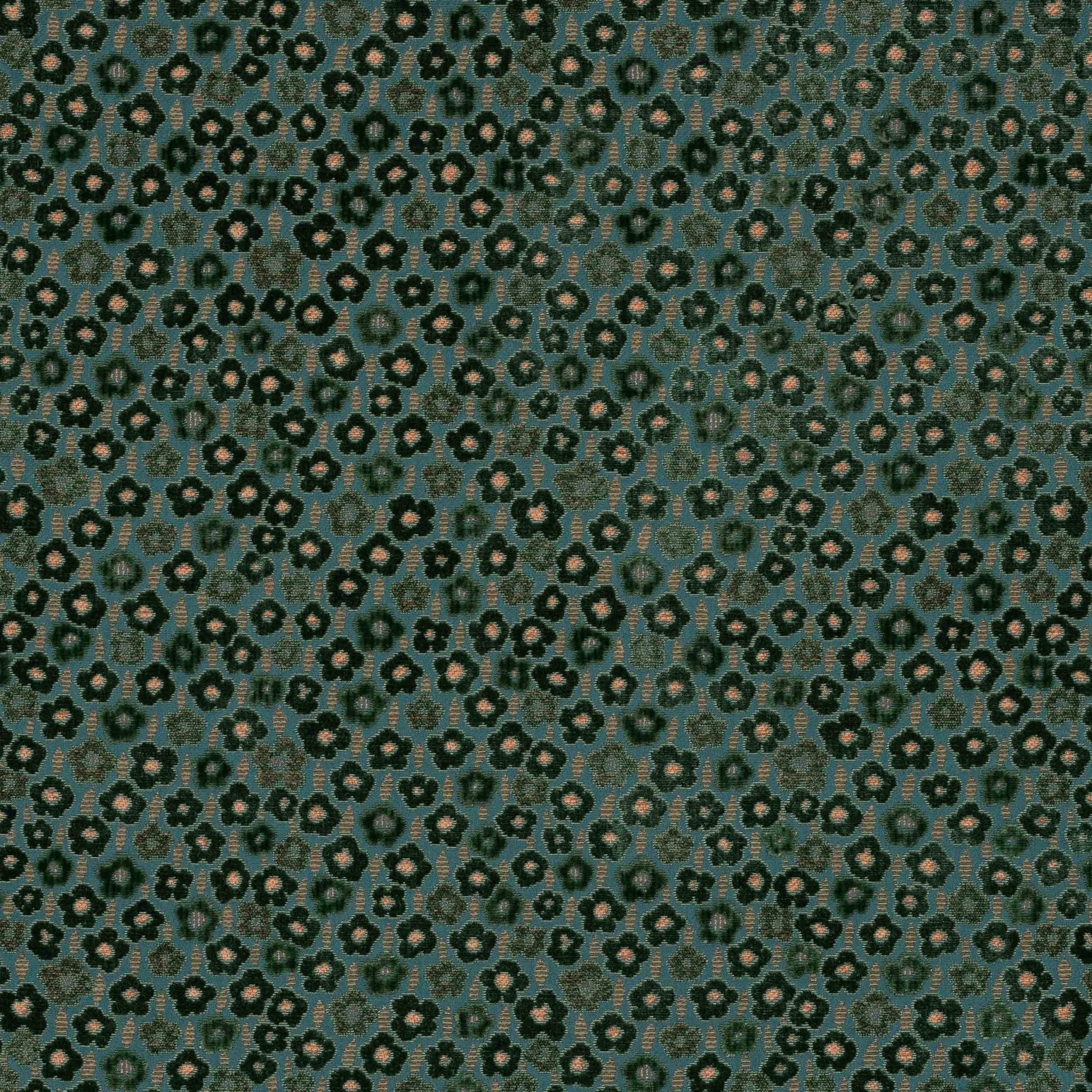 Marguerite Fabric - Paon - Manuel Canovas - M4174-04 - Premier Wallcovering