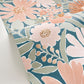Marguerite Wallpaper - Bleu Nuit Rose - Caselio - 104436498