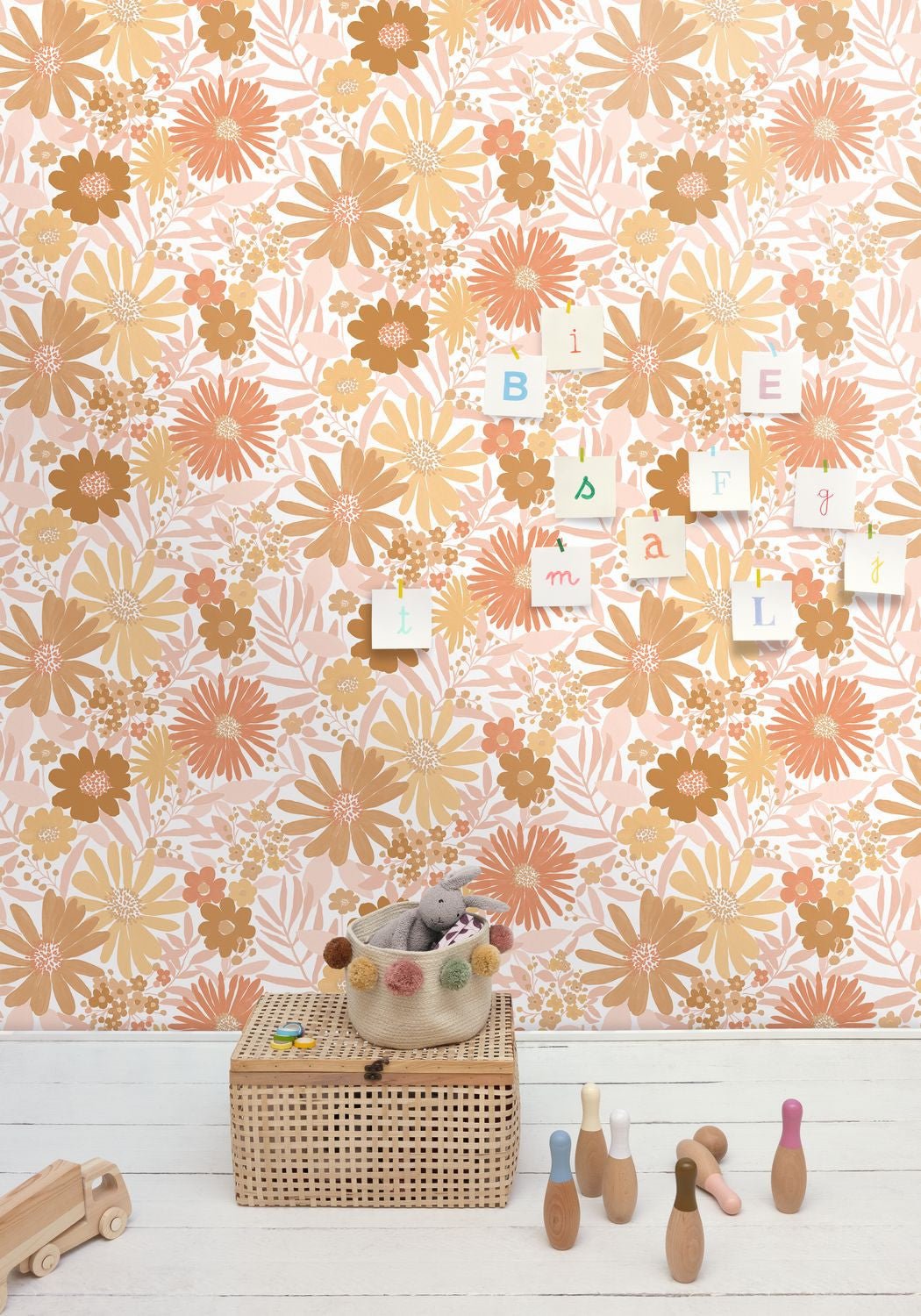 Marguerite Wallpaper - Blanc Roses - Caselio - 104430436