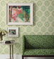 Marguerite Wallpaper - Green/Ivory - Nina Campbell - NCW4304 - 01 - Premier Wallcovering