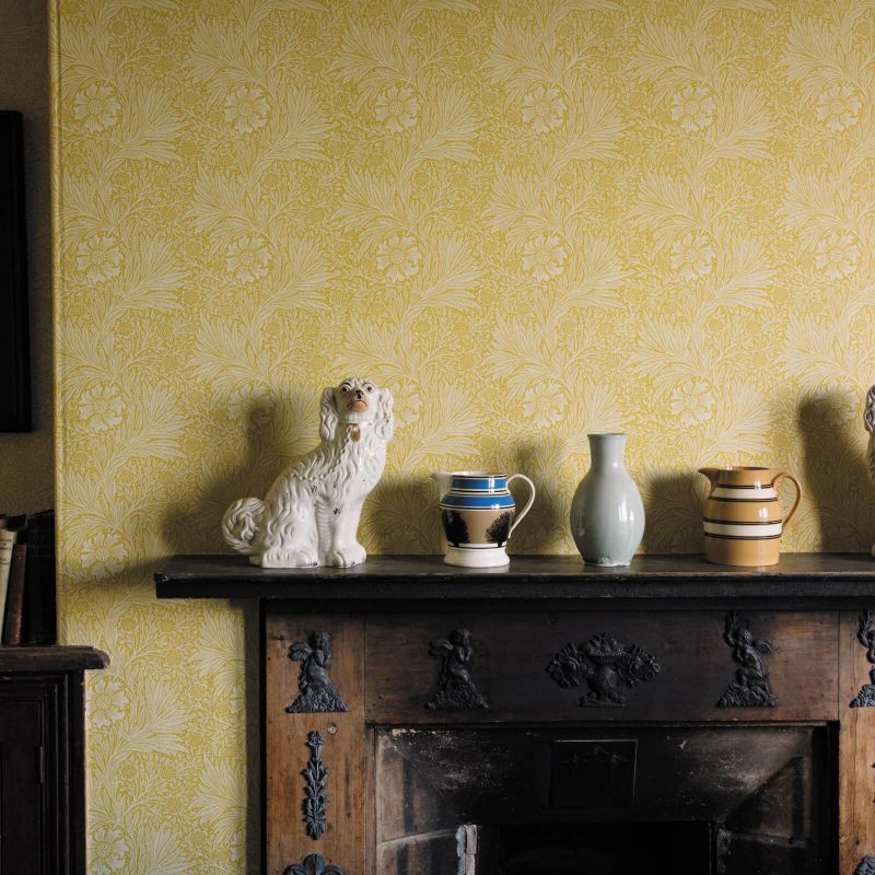 Marigold Wallpaper - Yellow - 217091 - Morris & Co - Premier Wallcovering