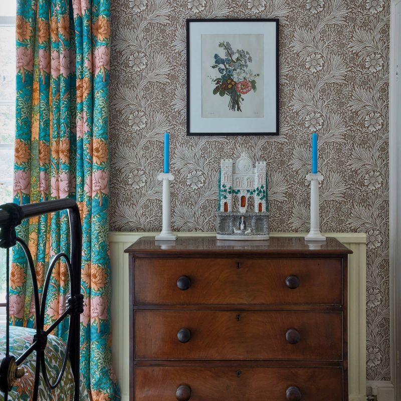 Marigold Wallpaper - Brick/Manilla - 210367 - Morris & Co