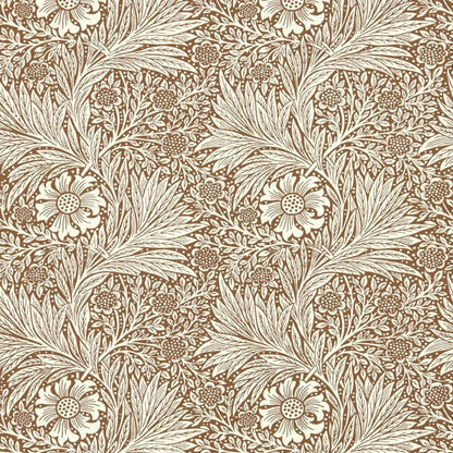 Marigold Wallpaper - Chocolate/Cream - Morris & Co - 216955 - Morris Wallpaper