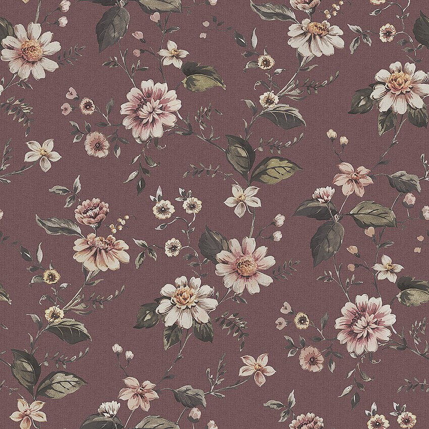 Marion's Mural Wallpaper - Deep Red - Boråstapeter - 3591 - Premier Wallcovering