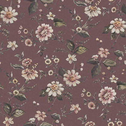 Marion's Mural Wallpaper - Deep Red - Boråstapeter - 3591 - Premier Wallcovering