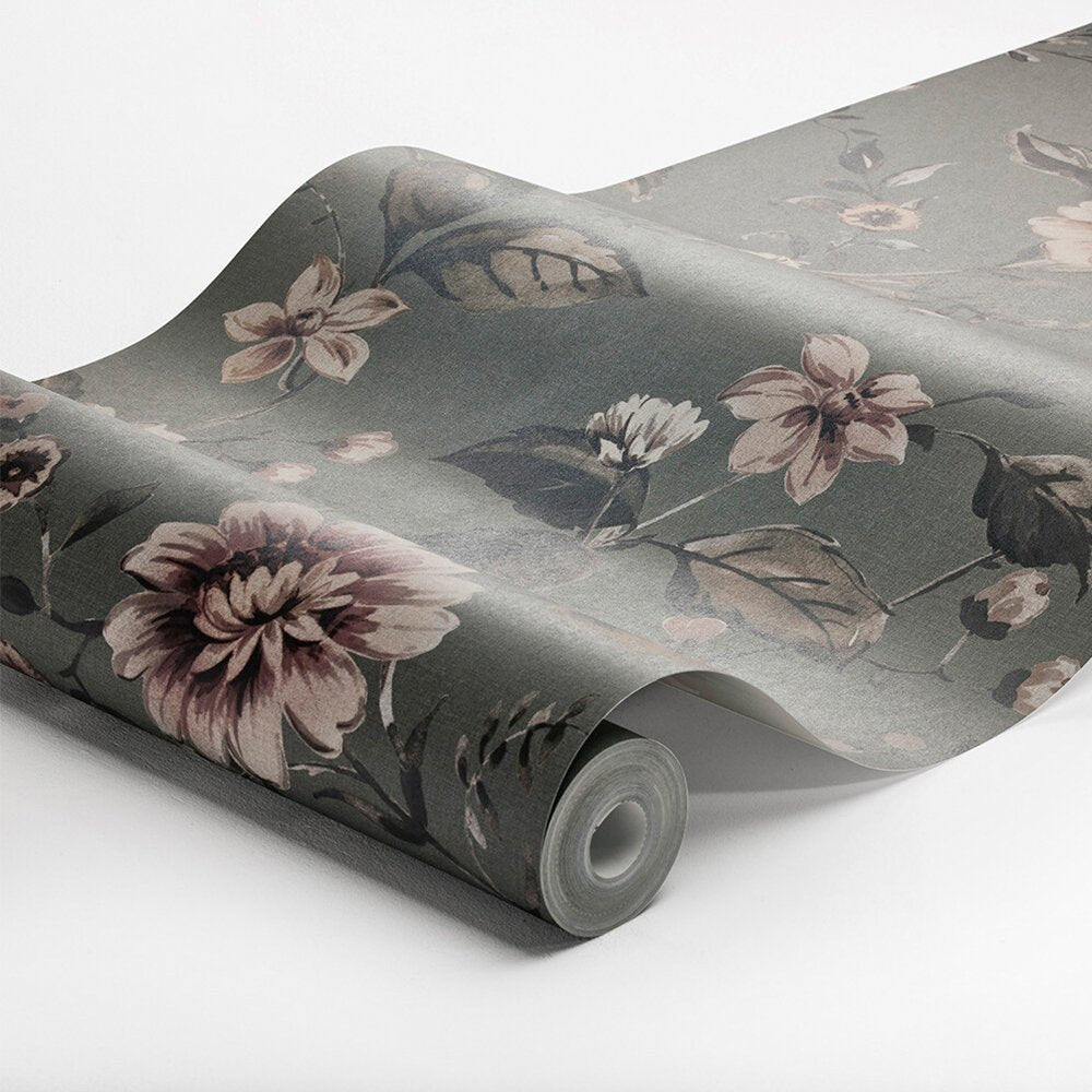 Marion's Mural Wallpaper - Misty Green - Boråstapeter - 3593 - Premier Wallcovering