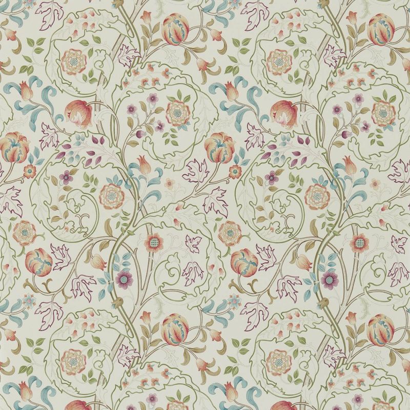 Mary Isobel Wallpaper - Rose/Artichoke - 214729 - Morris & Co - Premier Wallcovering