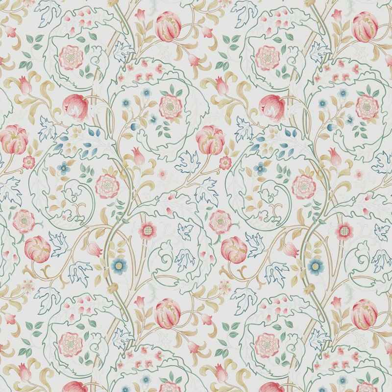 Mary Isobel Wallpaper - Pink/Ivory - 214728 - Morris & Co - Premier Wallcovering