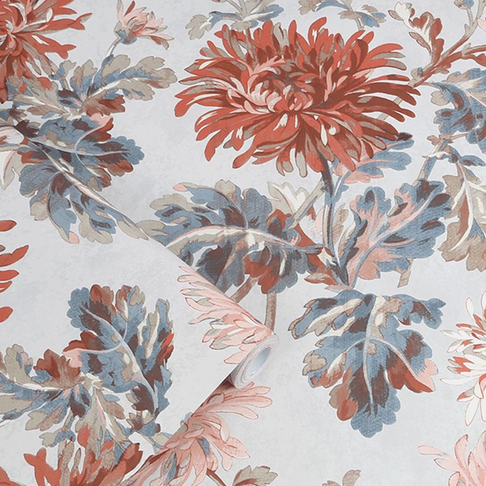 Maryam Wallpaper - Crimson - Laura Ashley - 114912 - Premier Wallcovering
