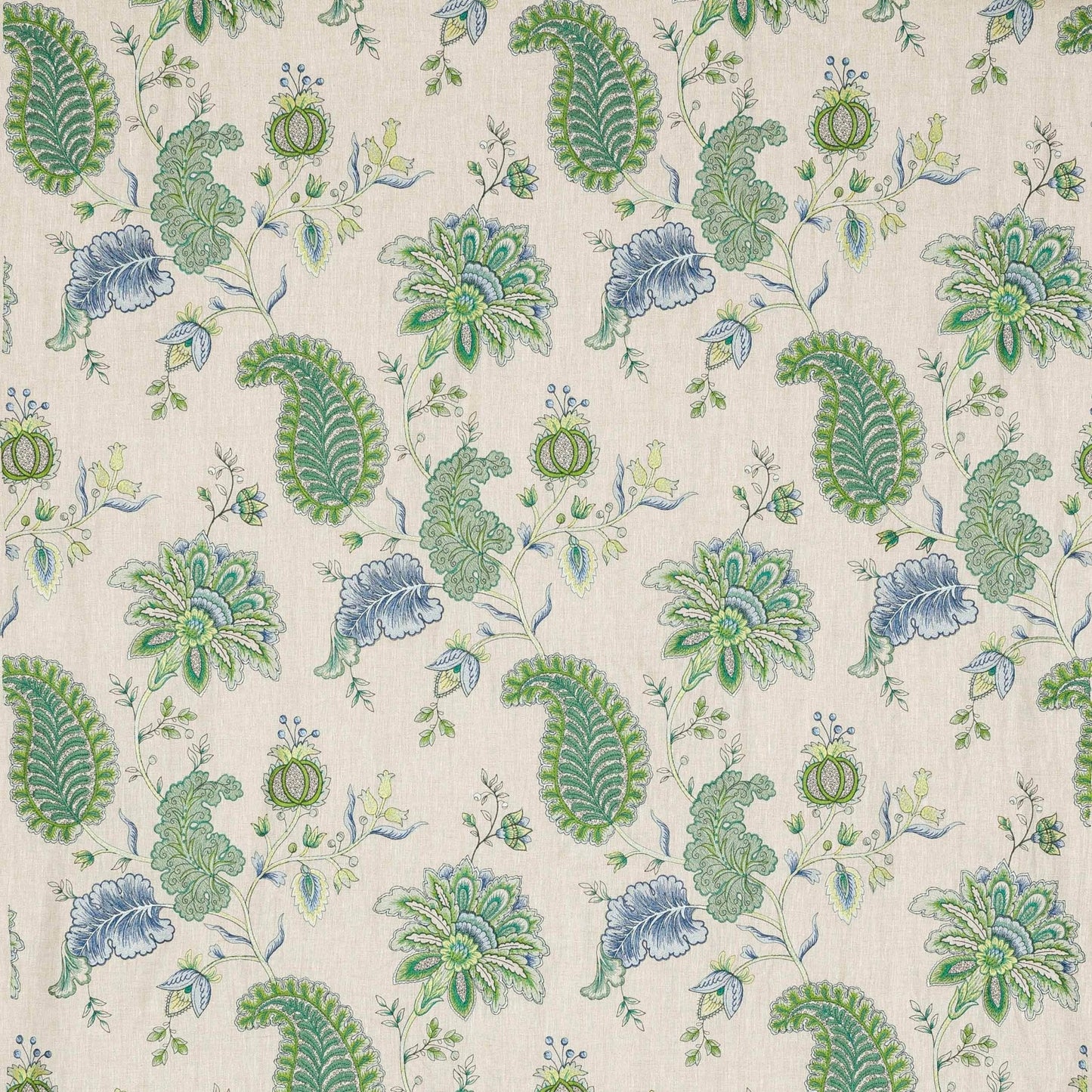 Masha Fabric - Emeraude - Manuel Canovas - M4102-02 - Premier Wallcovering