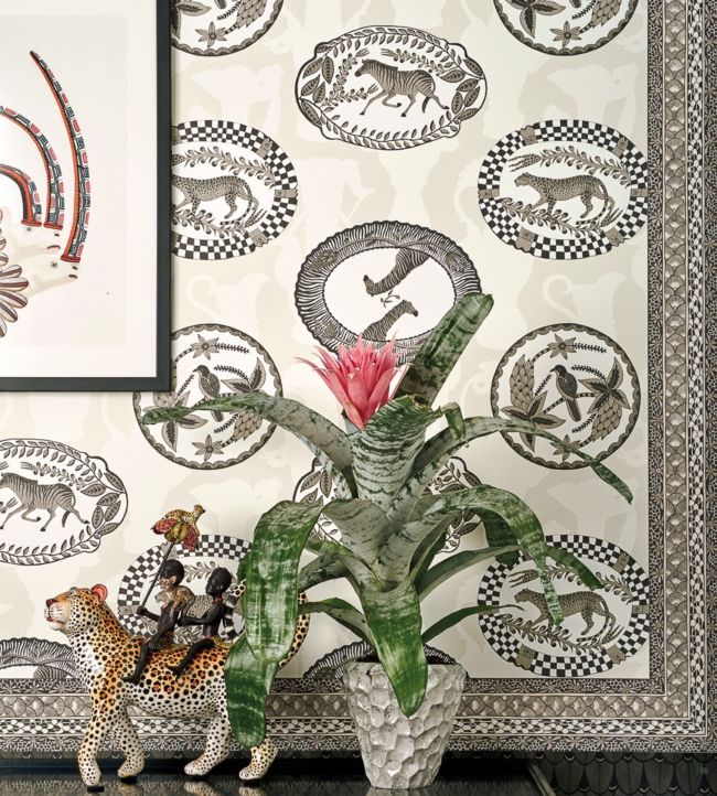 Matrinah Wallpaper - Soot on Snow - 109/4019 - Cole & Son - Premier Wallcovering