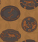 Matrinah Wallpaper - Burnt Orange & Charcoal on Ginger - 109/4022 - Cole & Son - Premier Wallcovering