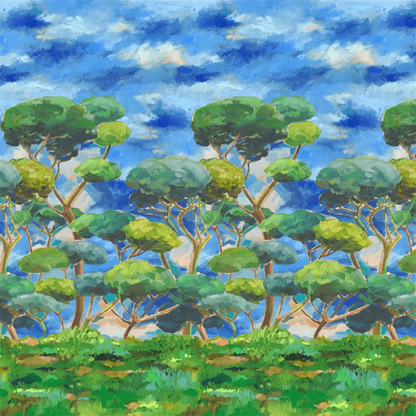 Matsu Wallpaper - Cobalt - PDG1202/01 - Designers Guild