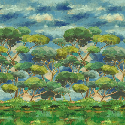 Matsu Wallpaper - Cobalt - PDG1207/01 - Designers Guild