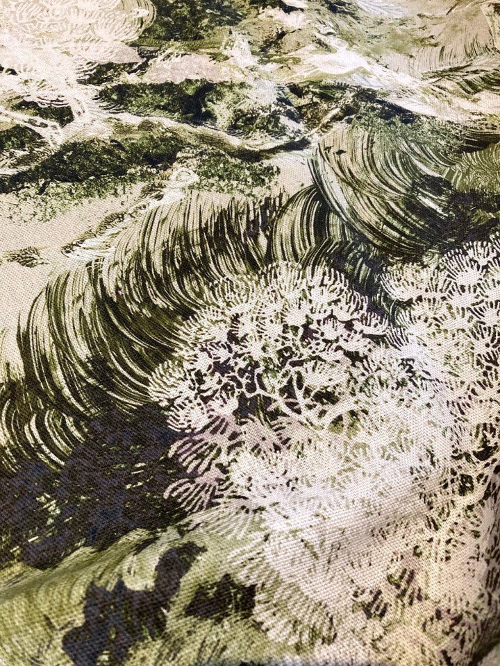 Matzu Tree Fabric - Sage Smirch - Timorous Beasties - DIGIP/MATZ/LU/02 - Premier Wallcovering