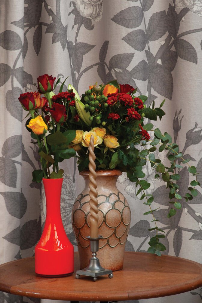 McGegan Rose Fabric - Grey - Timorous Beasties - DIGIP/MCG/LU/03 - Premier Wallcovering