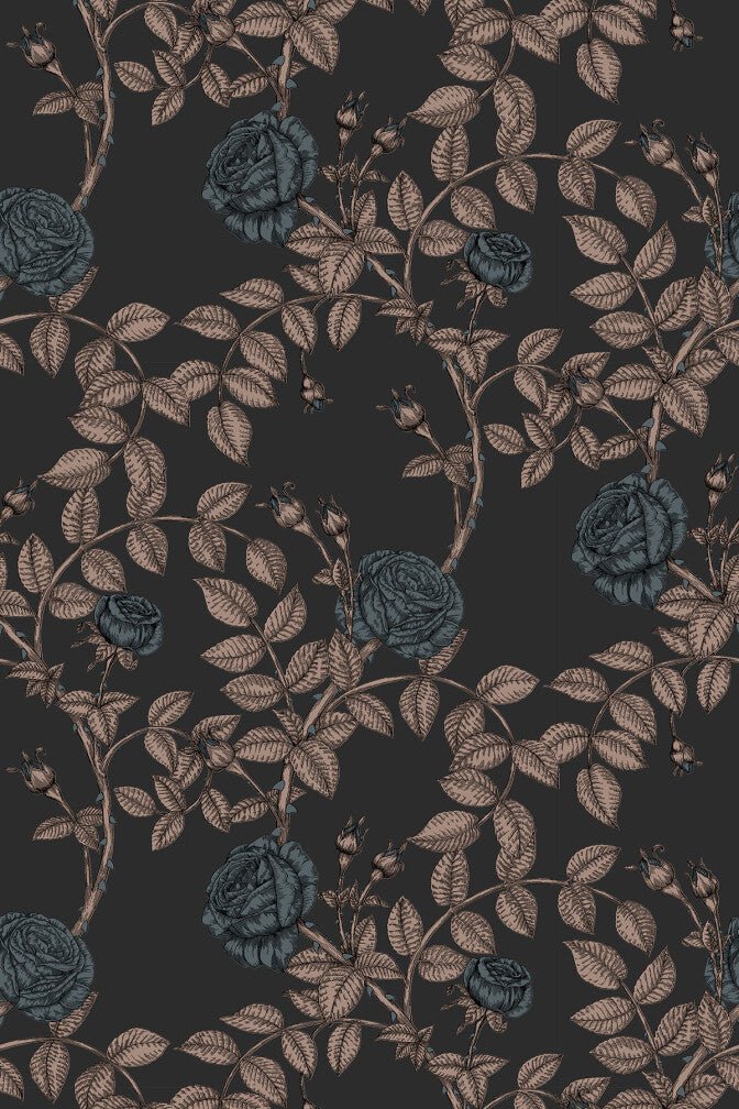 McGegan Rose Wallpaper - Westwood - Timorous Beasties - HS/MCG/SMM/07 - Premier Wallcovering