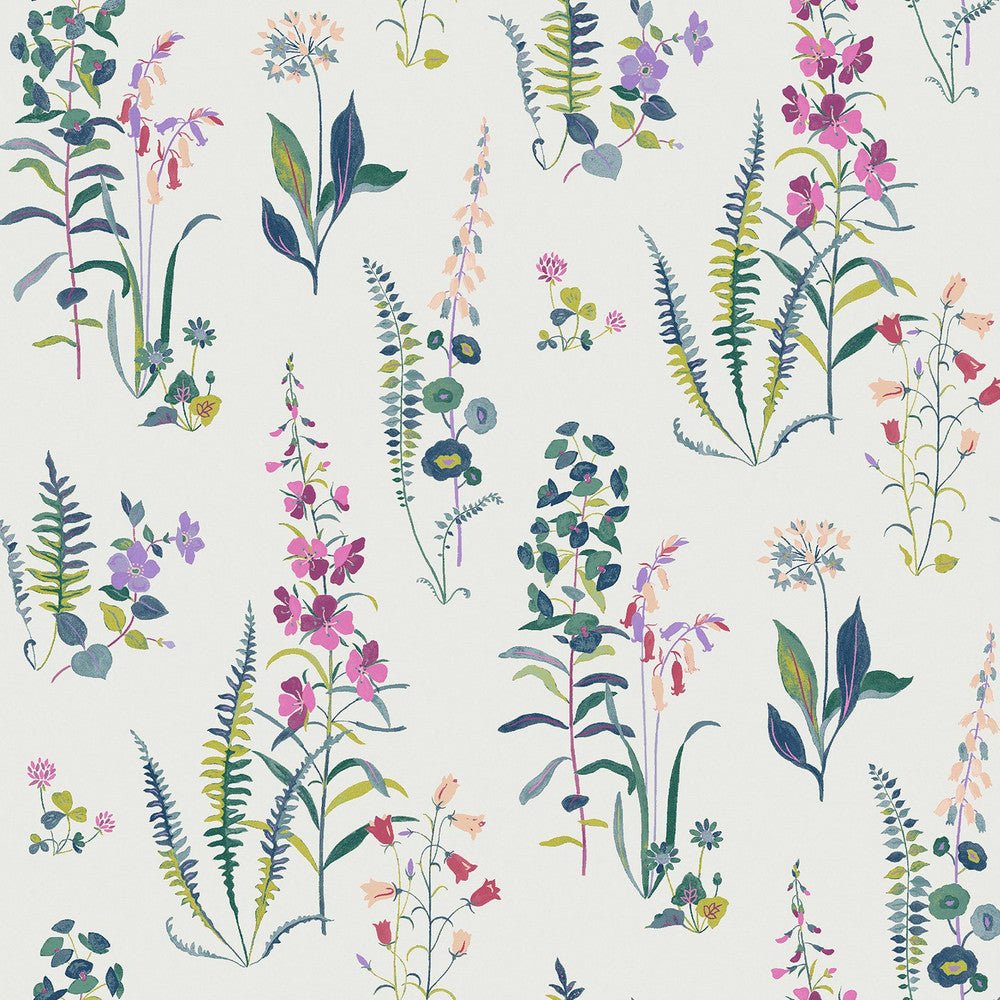 Meadowvale Sprigs Wallpaper - Violet - Laura Ashley - 127401 - Premier Wallcovering