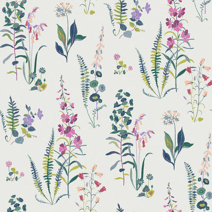 Meadowvale Sprigs Wallpaper - Violet - Laura Ashley - 127401 - Premier Wallcovering