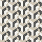 Mecano Perception Wallpaper - Noir And Beige - Casadeco - 86491526 - Premier Wallcovering