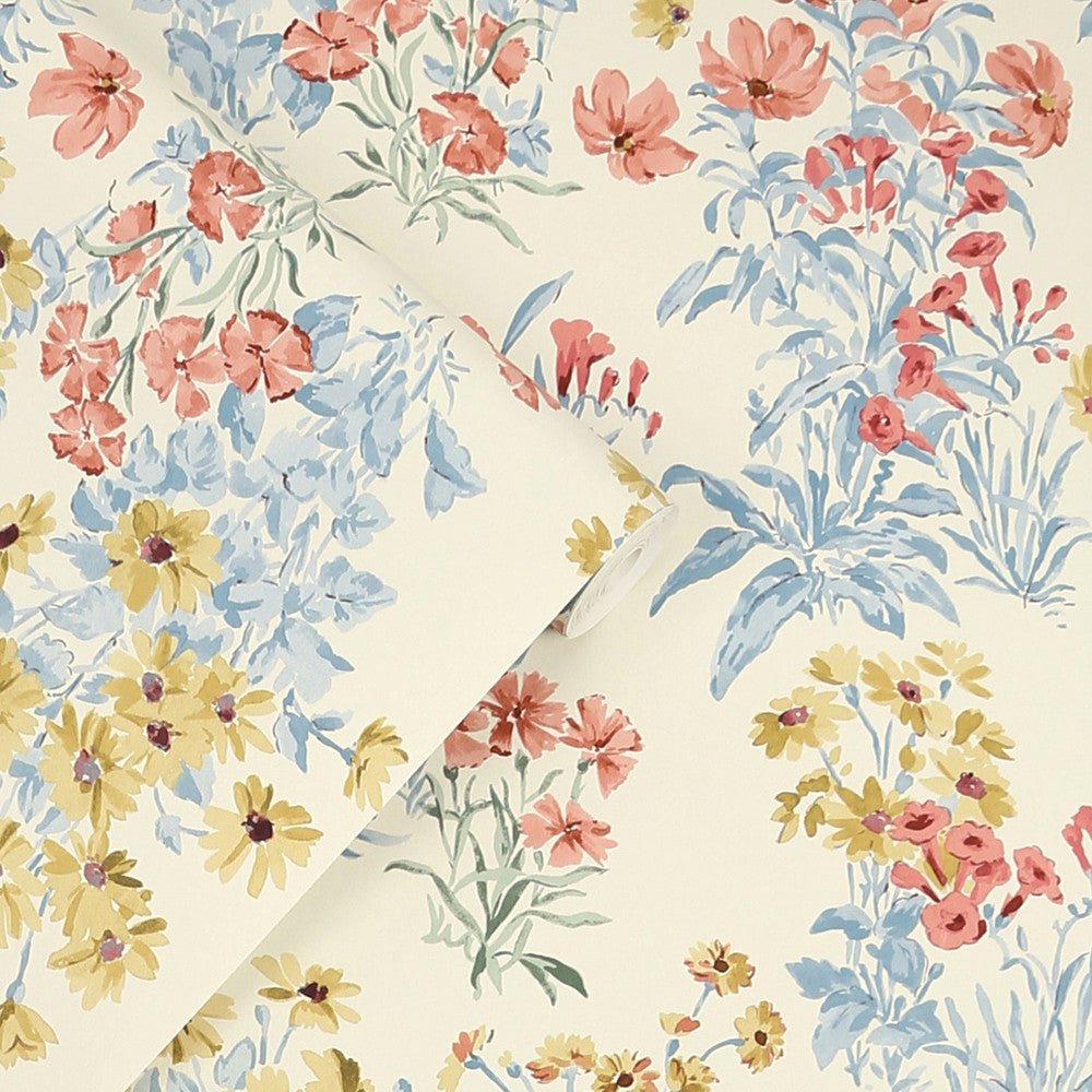 Megan Wallpaper - Ochre Yellow - Laura Ashley - 122742 - Premier Wallcovering