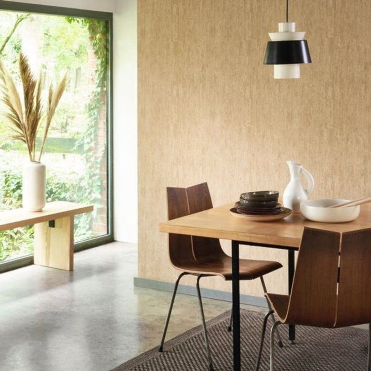 Meleze Woods Wallpaper - Lin - Casadeco - 85991108 - Premier Wallcovering