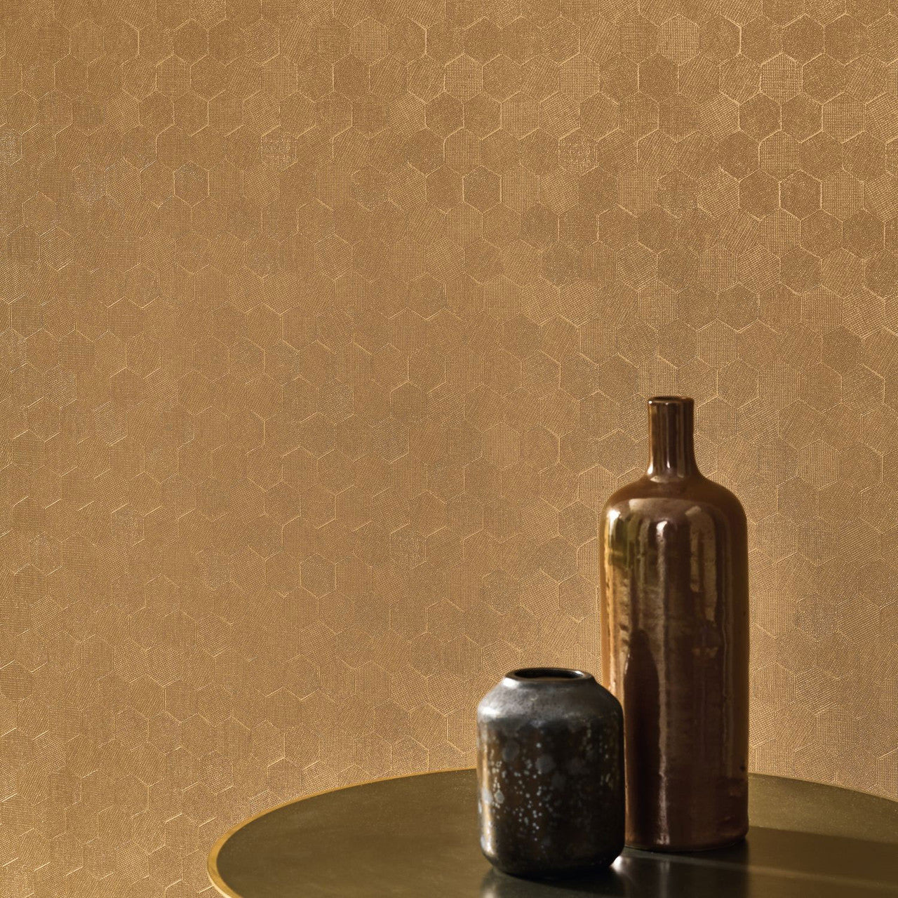 Meli Solaris Wallpaper - Dore - Casadeco - 201912888 - Premier Wallcovering
