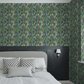 Melodi Wallpaper - Teal Blue - Boråstapeter - 1756 - Premier Wallcovering