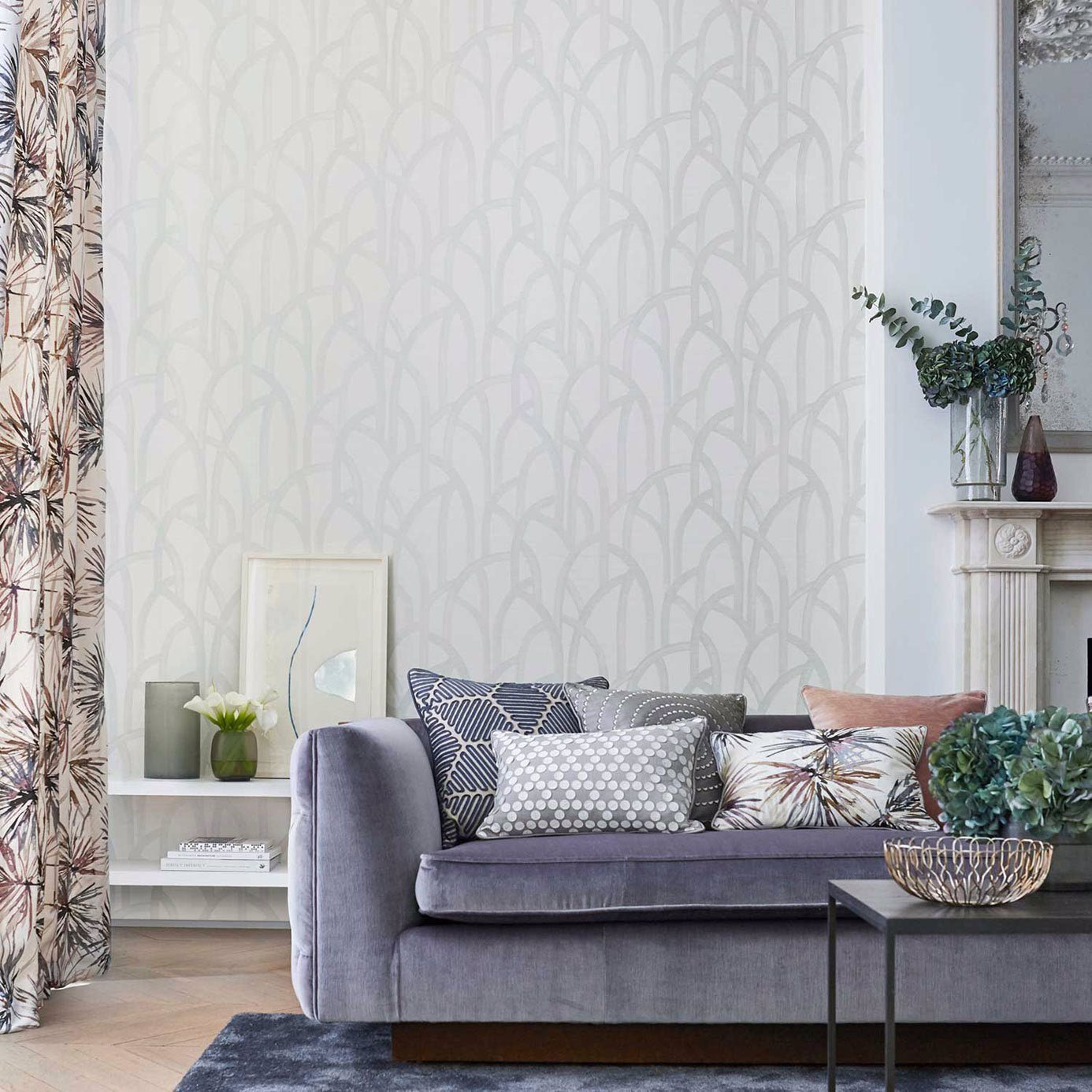Meso Wallpaper - Champagne - Harlequin - HMFW111579
