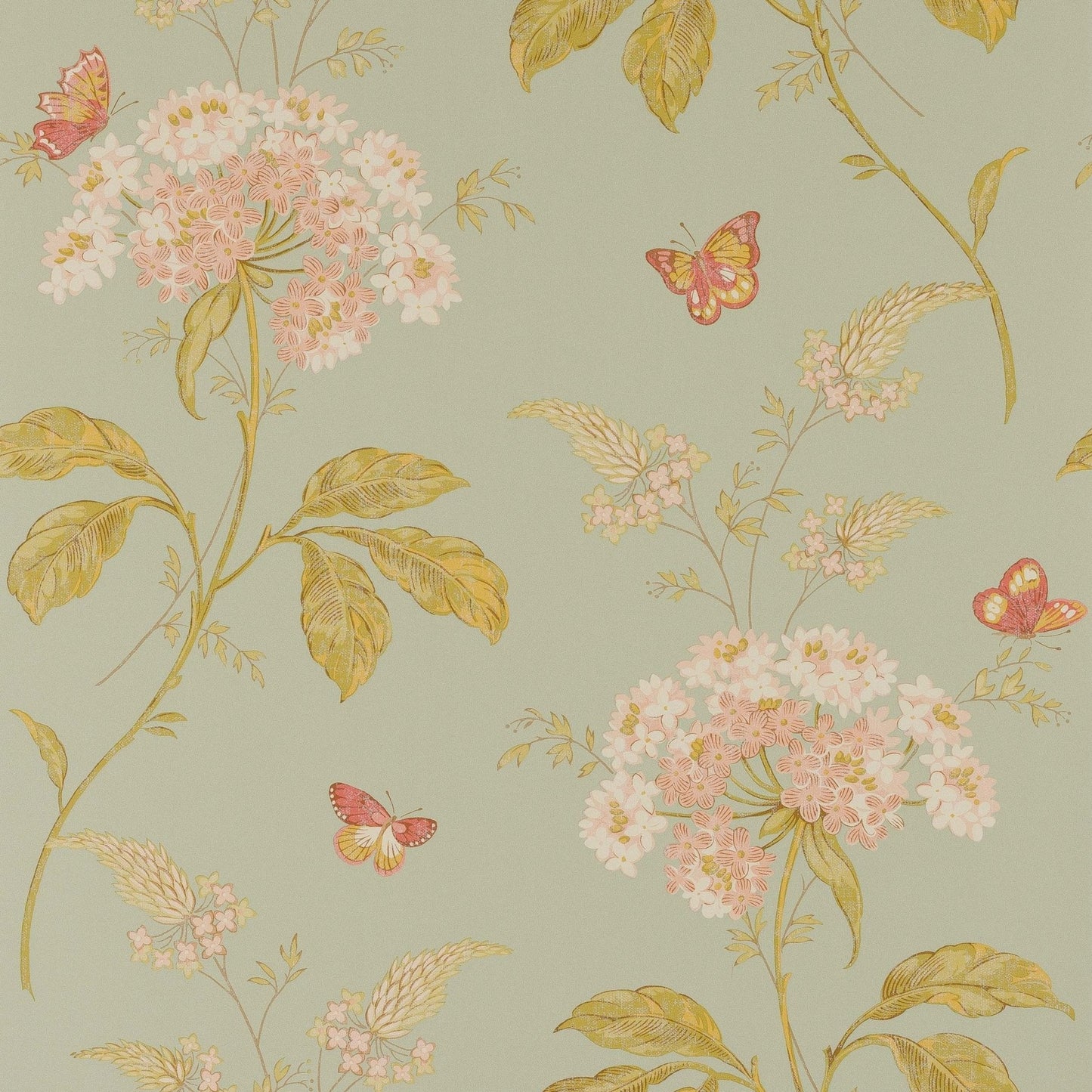 Messina Wallpaper - Aqua - Colefax & Fowler - 07132/01 - Premier Wallcovering