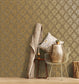 Metallic FX Damask Wallpaper - Gold - Galerie - W78225 - Premier Wallcovering