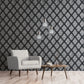 Metallic FX Damask Wallpaper - Black / Silver - Galerie - W78227 - Premier Wallcovering