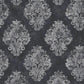 Metallic FX Damask Wallpaper - Black / Silver - Galerie - W78227 - Premier Wallcovering