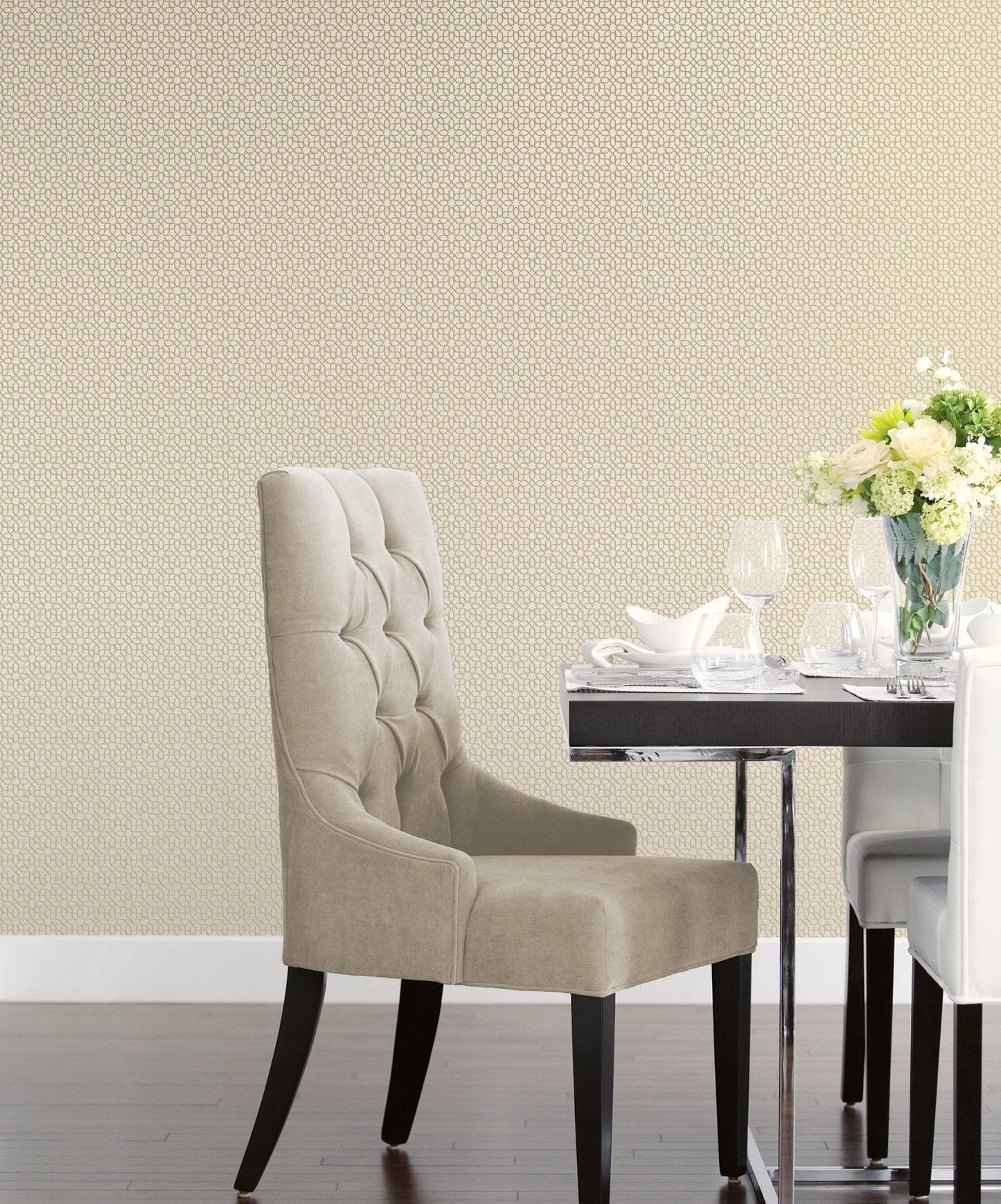 Metallic FX Mosaic Wallpaper - Cream / Gold - Galerie - W78184 - Premier Wallcovering