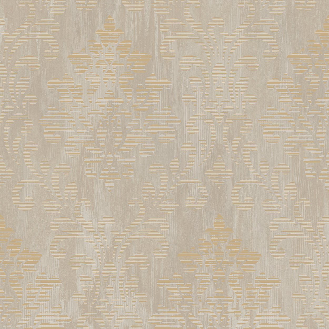 Metallic FX Rustic Damask Wallpaper - Cream / Gold - Galerie - W78179 - Premier Wallcovering