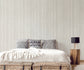 Metallic FX Stripe Wallpaper - Off Whie / Silver - Galerie - W78190 - Premier Wallcovering