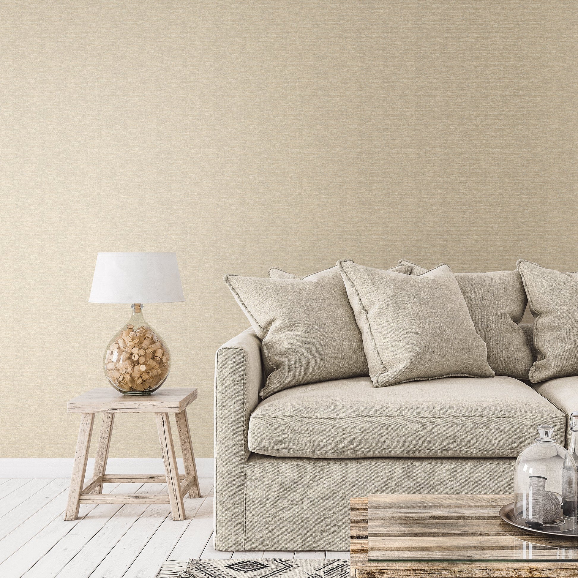 Metallic FX Weave Wallpaper - Pewter - Galerie - W78206 - Premier Wallcovering