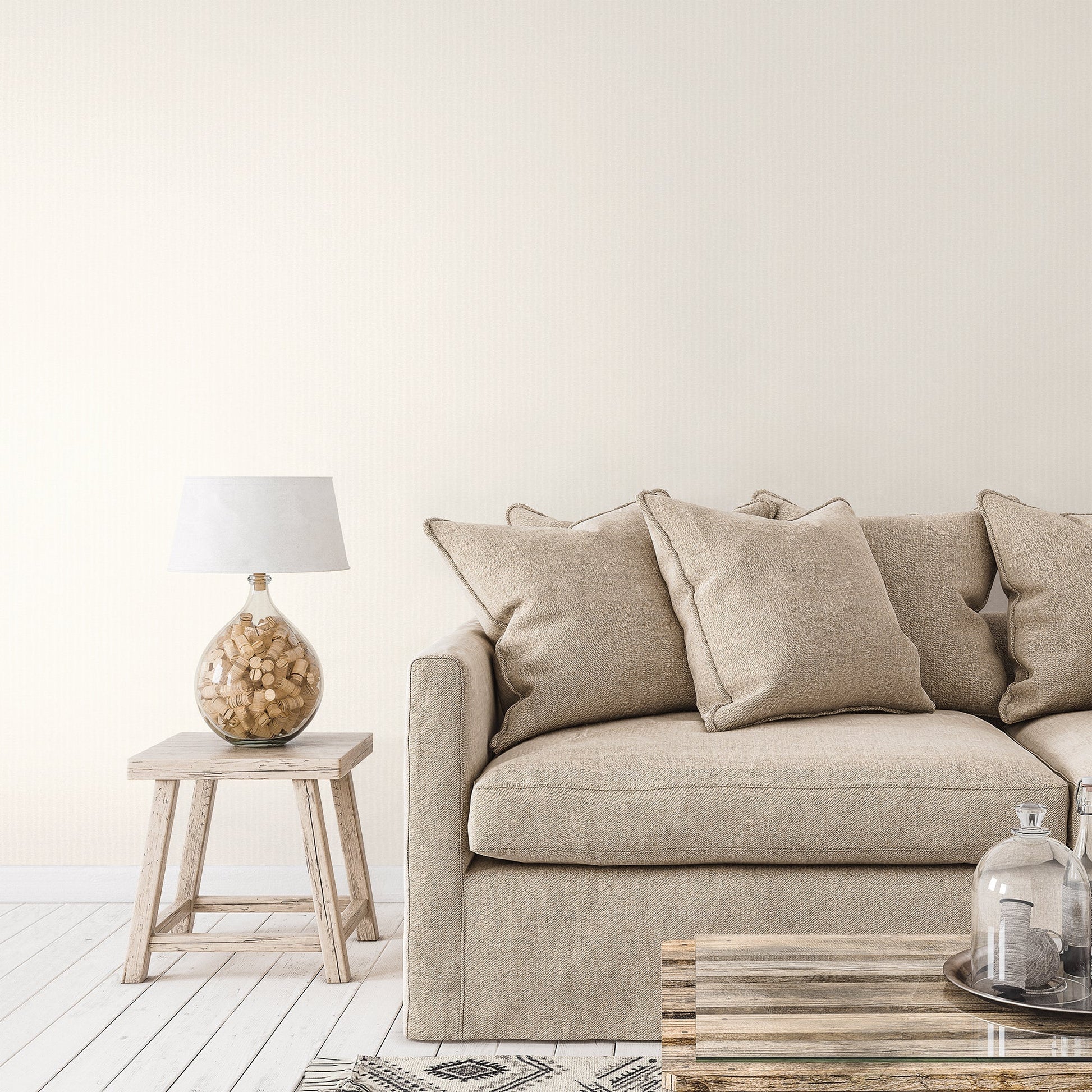 Metallic FX Woven Wallpaper - Pearl - Galerie - W78173 - Premier Wallcovering