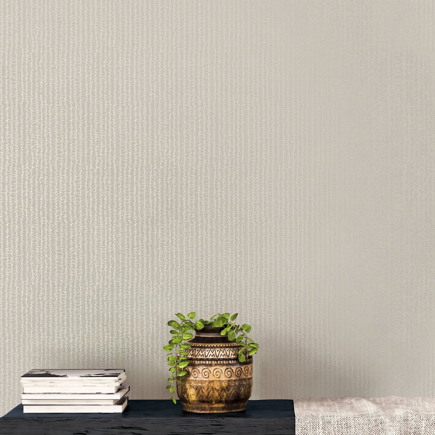 Metallic FX Woven Wallpaper - Sheen Silver - Galerie - W78175 - Premier Wallcovering