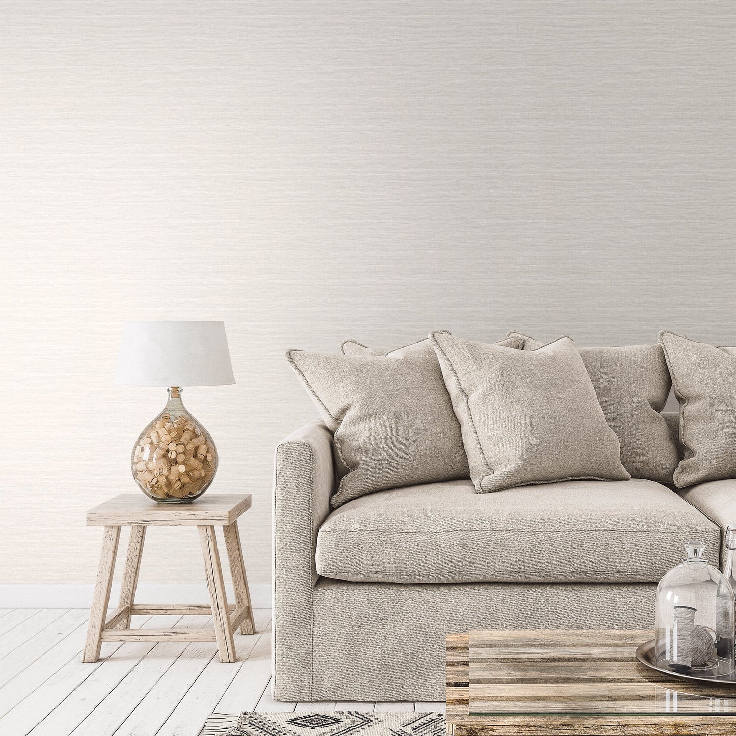 Metallic FX Woven Wallpaper - Grey - Galerie - W78172 - Premier Wallcovering