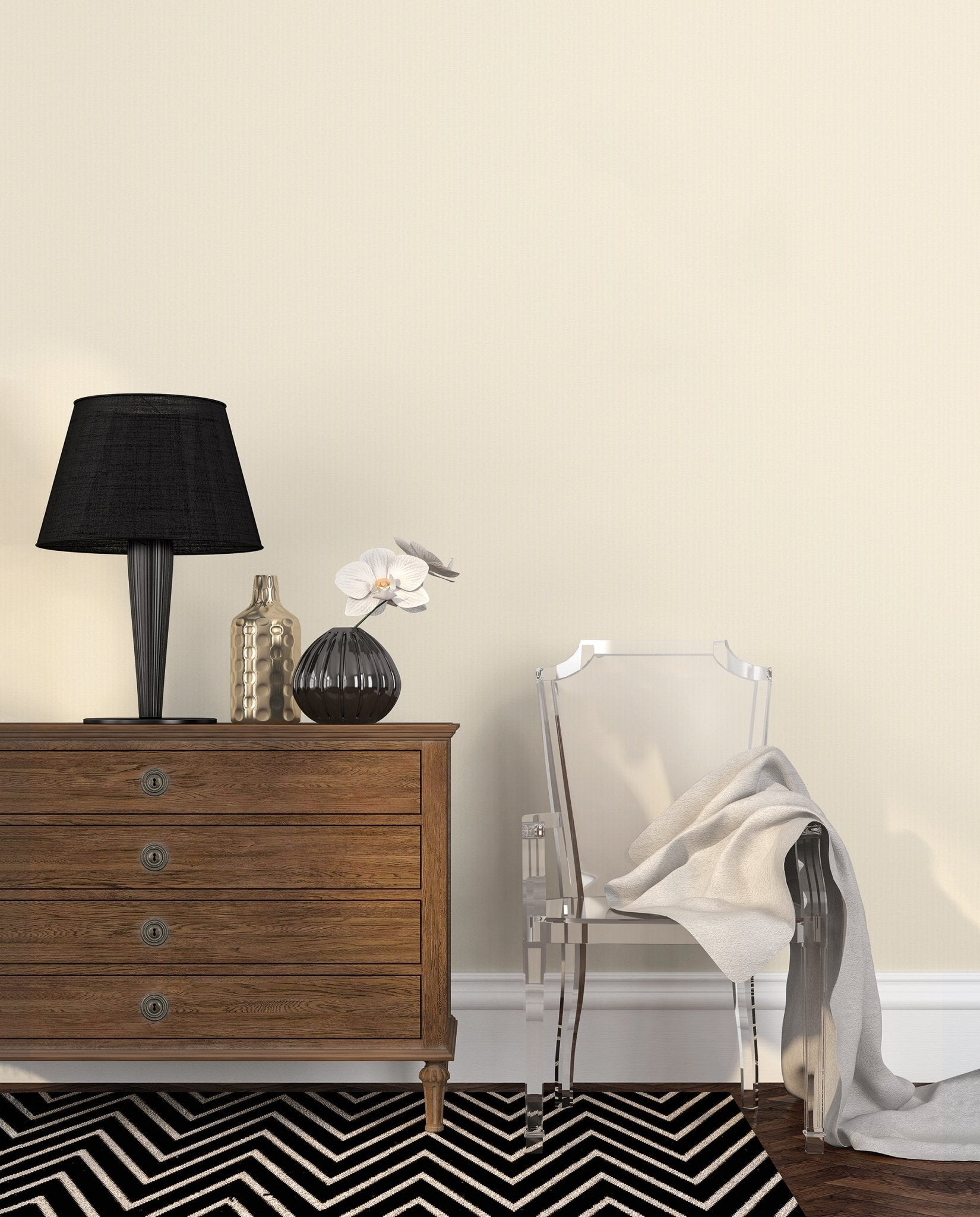 Metallic FX Woven Wallpaper - Sheen Cream - Galerie - W78174 - Premier Wallcovering