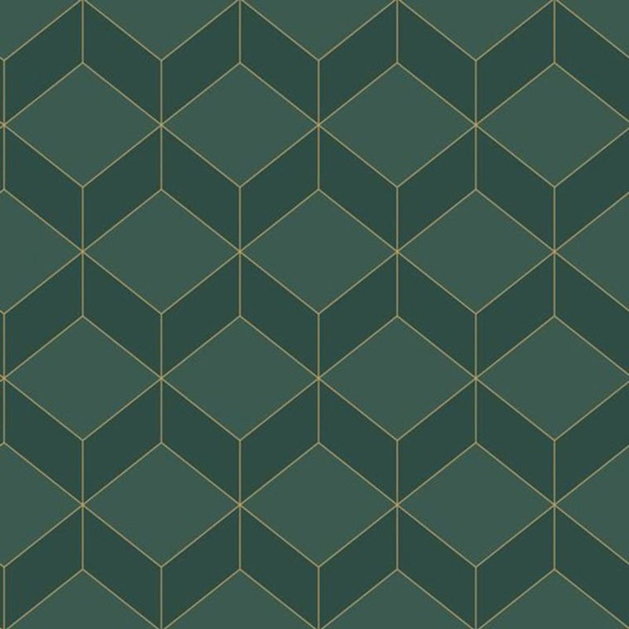 Metro 1930 Wallpaper - Vert - Casadeco - 85687517 - Premier Wallcovering