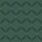 Metro 1930 Wallpaper - Vert - Casadeco - 85687517 - Premier Wallcovering