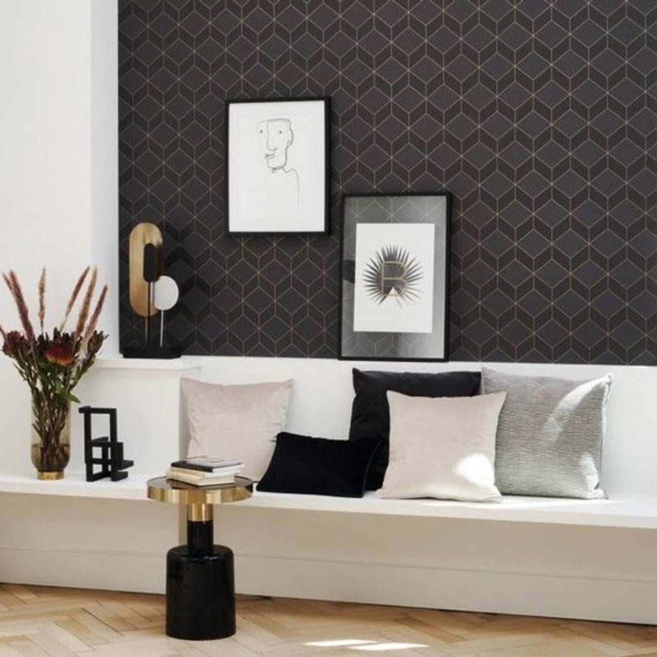 Metro 1930 Wallpaper - Bleu - Casadeco - 85686337 - Premier Wallcovering