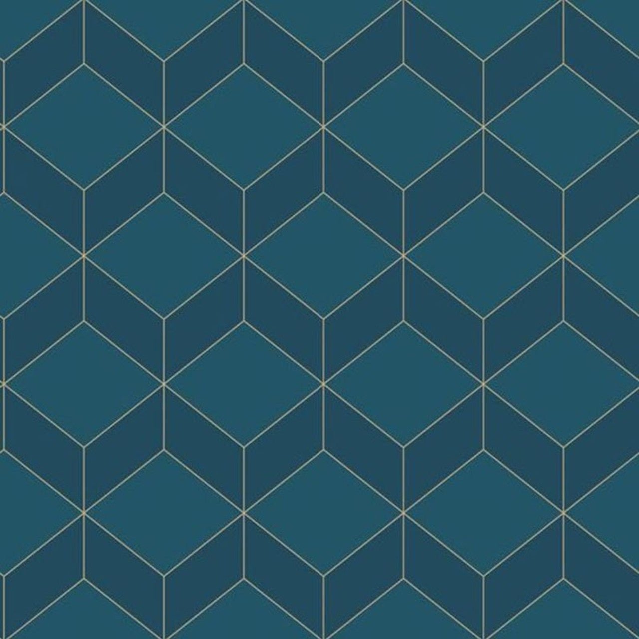 Metro 1930 Wallpaper - Bleu - Casadeco - 85686337 - Premier Wallcovering