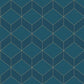 Metro 1930 Wallpaper - Bleu - Casadeco - 85686337 - Premier Wallcovering
